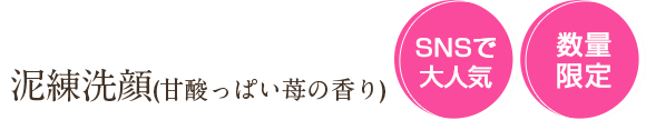 泥練洗顔 甘酸っぱい苺の香り