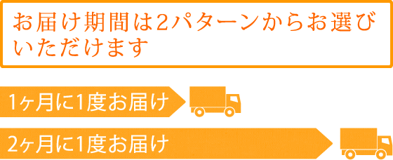 お届け期間は2パターンからお選びいただけます